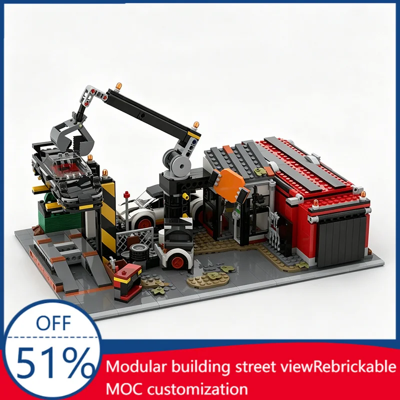 NEW 407PCS Scrapyard Model Building Blocks City Street View MOC Base does not include building DIY Assembly Toy Gifts for Kids
NEW 407PCS Scrapyard Model Building Blocks City Street View MOC Base does not include building DIY Assembly Toy Gifts for Kids