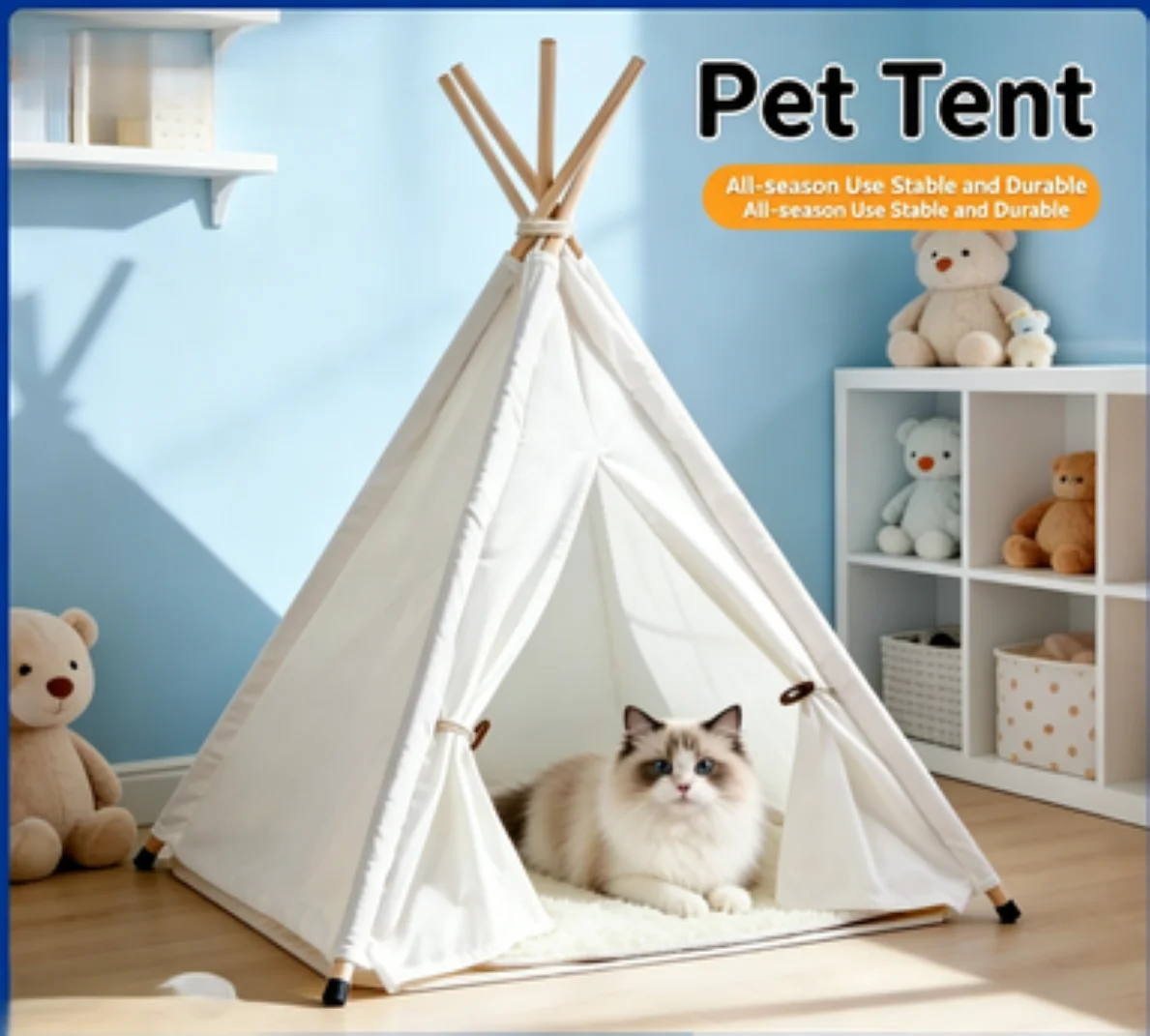 Pet conical tent, suitable for small dogs or cats, cozy bed for small dogs, equipped with a thick plush pad, washable dog or cat
Pet conical tent, suitable for small dogs or cats, cozy bed for small dogs, equipped with a thick plush pad, washable dog or cat