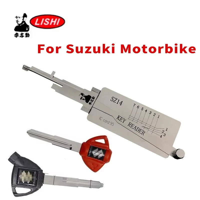 For Suzuki Motorbike Reading Lishi 2-in-1 SZ14 Read Decoder Tooth reading data tool Key Copy Tool Locksmiths Tool
For Suzuki Motorbike Reading Lishi 2-in-1 SZ14 Read Decoder Tooth reading data tool Key Copy Tool Locksmiths Tool