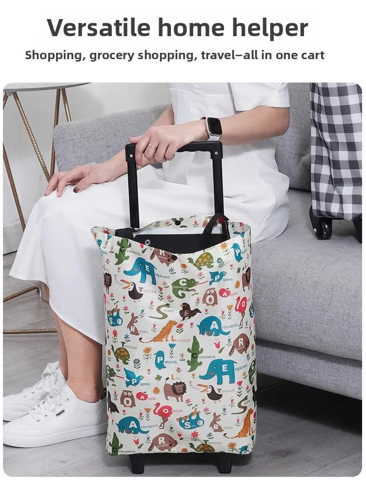 Portable op Cart with Pull Rod Vegetable Bung Hand Pulling Cart Home Storage Tool Foldable Plastic Market Basket
Portable op Cart with Pull Rod Vegetable Bung Hand Pulling Cart Home Storage Tool Foldable Plastic Market Basket