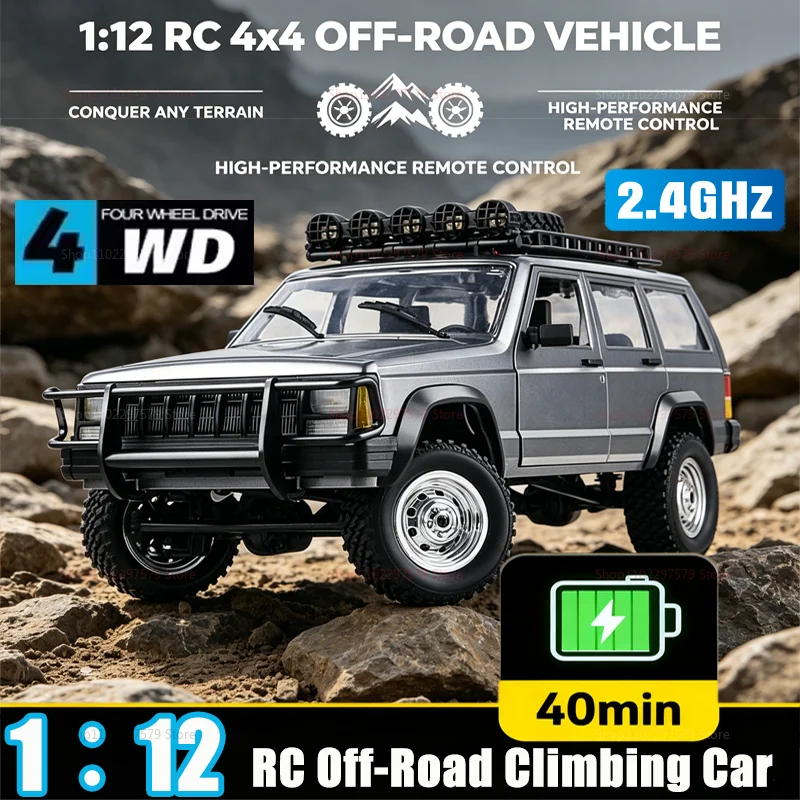 1:12 Full Scale RC Car RTR 2.4G 4WD Off-Road Remote Control Vehicle With 280 Motor Perfect Gifts For Boys Kids Hobby Play Toys
1:12 Full Scale RC Car RTR 2.4G 4WD Off-Road Remote Control Vehicle With 280 Motor Perfect Gifts For Boys Kids Hobby Play Toys