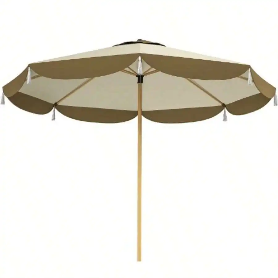 Vented Outdoor Patio Table Umbrella With Tassels
Vented Outdoor Patio Table Umbrella With Tassels