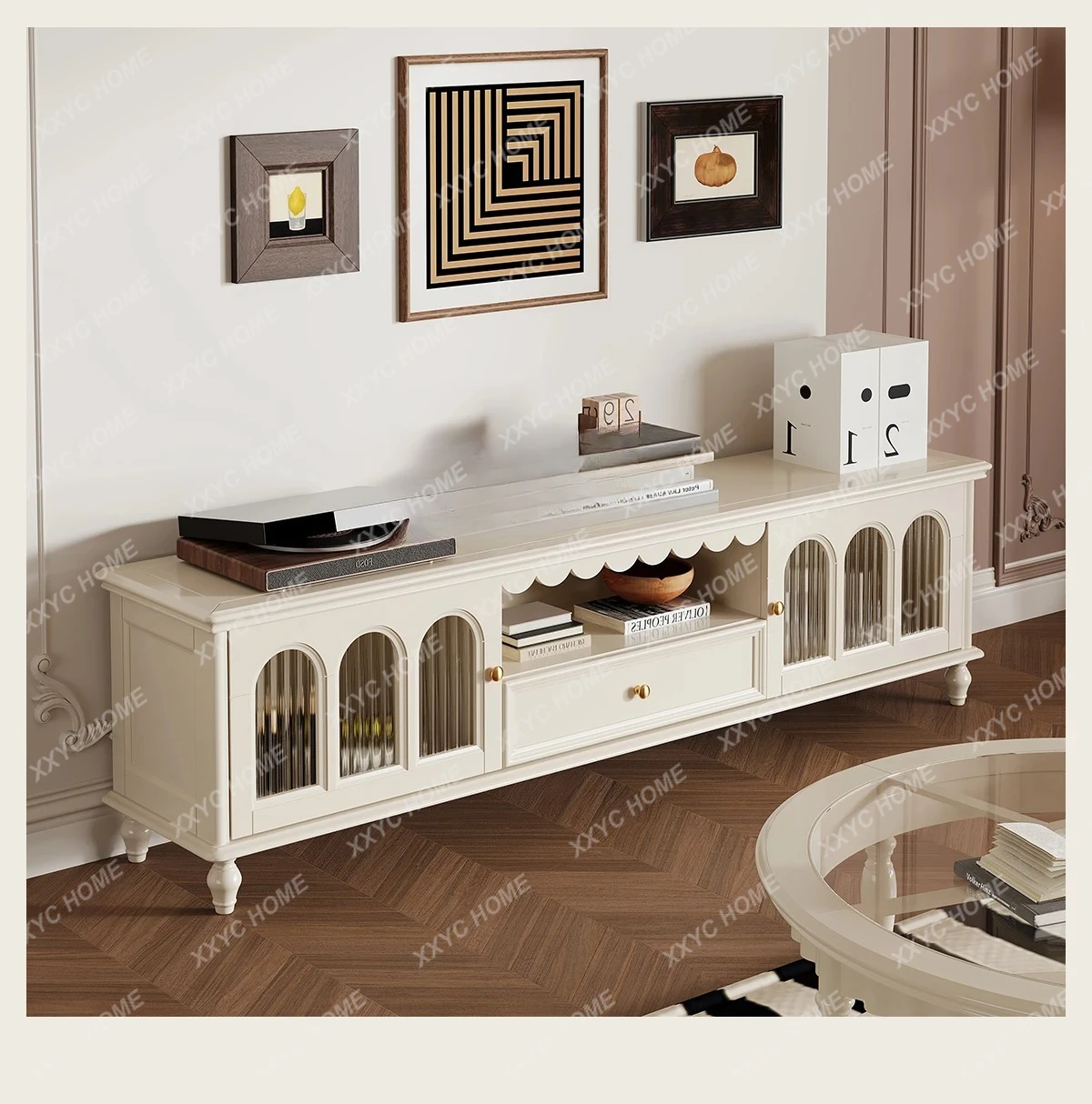 Y American Cream Wind TV Cabinet Coffee Table Compound Combination Ancient Solid Wood High Living Room French
Y American Cream Wind TV Cabinet Coffee Table Compound Combination Ancient Solid Wood High Living Room French