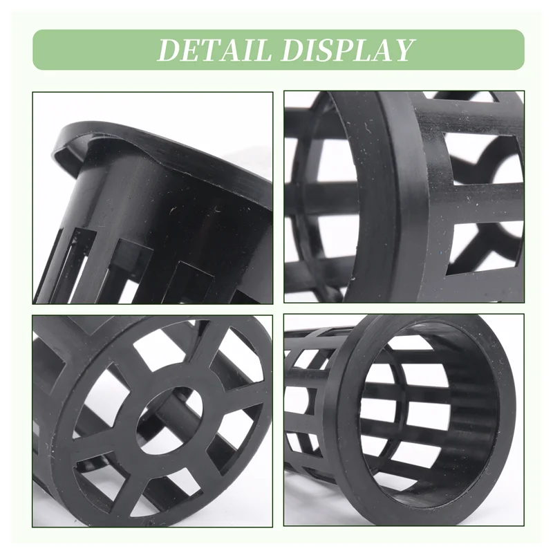 BMBY-100 Pack 1.96 Inch Net Cups Slotted Mesh Wide Lip Filter Plant Net Pot Bucket Basket For Hydroponics Aquaponics Orchids
BMBY-100 Pack 1.96 Inch Net Cups Slotted Mesh Wide Lip Filter Plant Net Pot Bucket Basket For Hydroponics Aquaponics Orchids