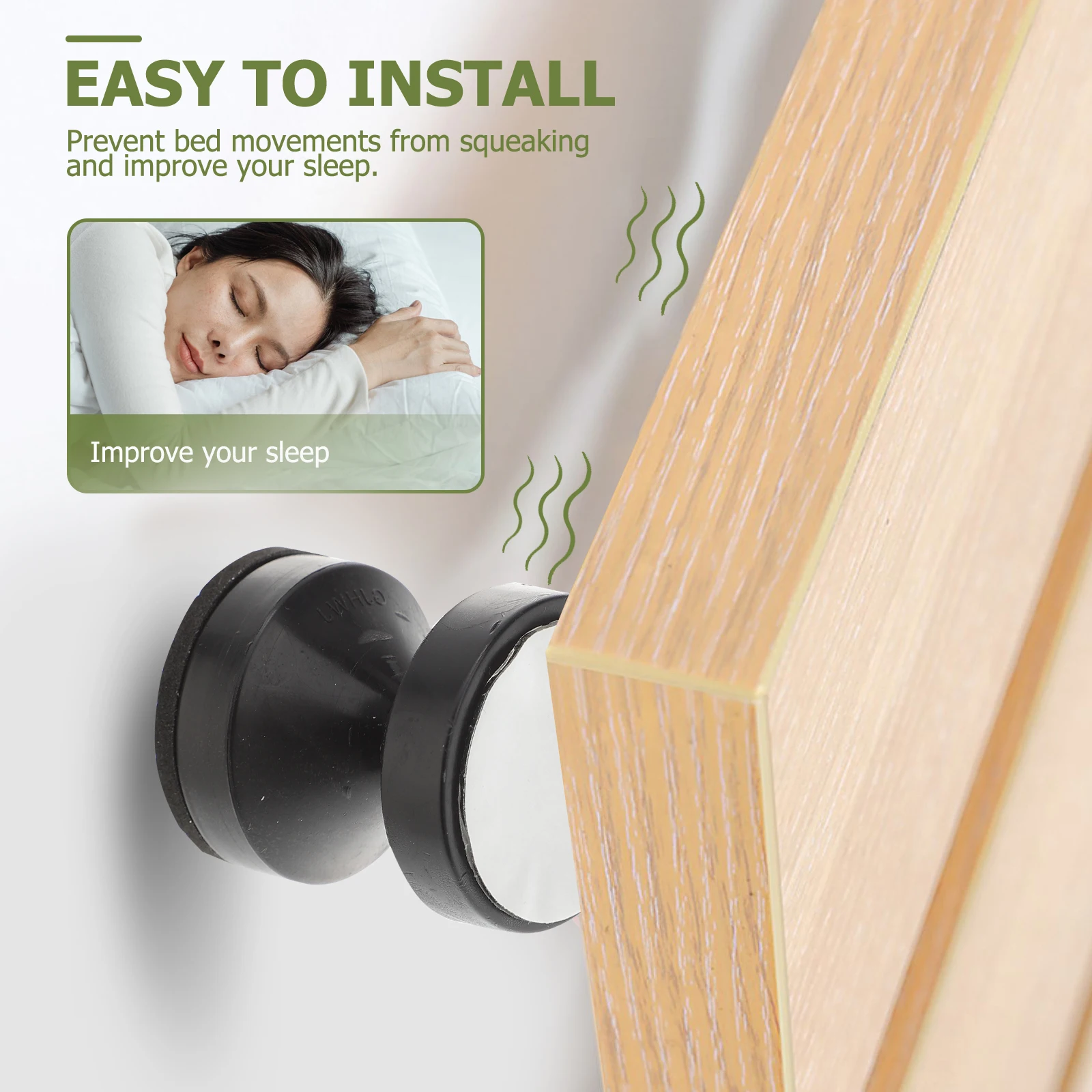 2pcs Furniture Anti-turn Fixing Device Headboard Stoppers Wall Bumper Guards Bed Frame Stabilizer Non-slip Adhesive
2pcs Furniture Anti-turn Fixing Device Headboard Stoppers Wall Bumper Guards Bed Frame Stabilizer Non-slip Adhesive