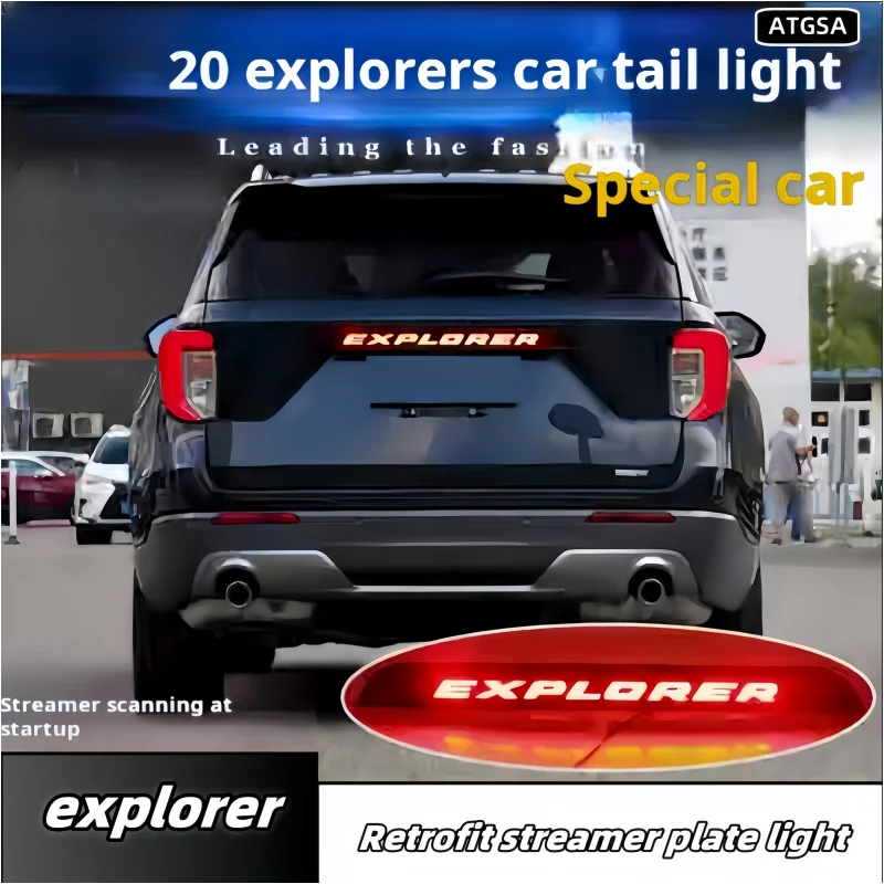 Suitable 20-22 for Ford Explorer special tailbox light modification LED streamer nameplate light high brake light modification
Suitable 20-22 for Ford Explorer special tailbox light modification LED streamer nameplate light high brake light modification