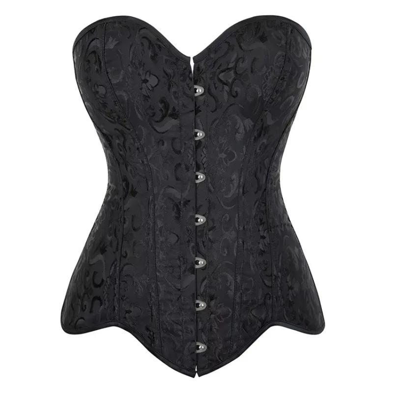 Women Sexy Overbust Corset Lace Up Gothic Vintage Steampunk Jacquard Long Torso Bustier Shapewear Body Shaper Waist Training Top
Women Sexy Overbust Corset Lace Up Gothic Vintage Steampunk Jacquard Long Torso Bustier Shapewear Body Shaper Waist Training Top