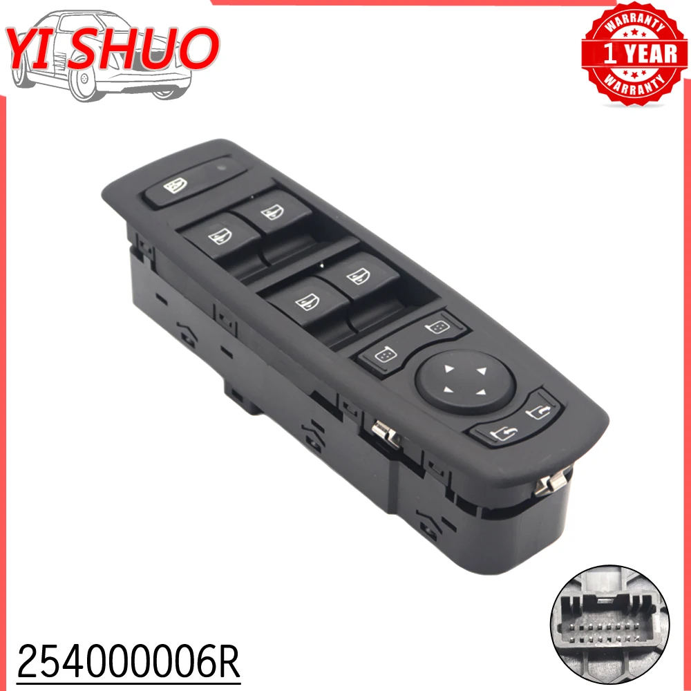 Car 254000006R Electric Master Power Window Control Switch Lifter Button For Renault Fluence LZ 1.5 DCI 2008-2016 7700817337
Car 254000006R Electric Master Power Window Control Switch Lifter Button For Renault Fluence LZ 1.5 DCI 2008-2016 7700817337