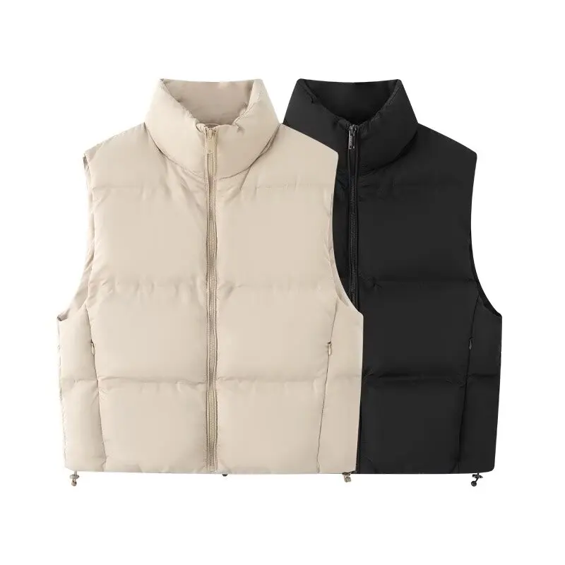 Fall 2025 New Women's Faion Versatile Stand Collar Svel down Cotton Vest 30224 Korean Sle Straight Cut Long Sve
Fall 2025 New Women's Faion Versatile Stand Collar Svel down Cotton Vest 30224 Korean Sle Straight Cut Long Sve