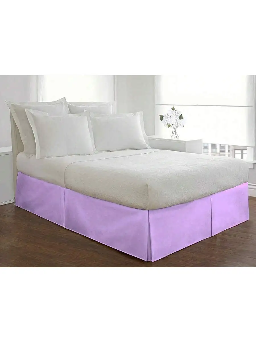 Queen Size Pleated Bed Skirt 16 Inch Drop Egyptian Cotton 800 Thread Count Solid Purple
Queen Size Pleated Bed Skirt 16 Inch Drop Egyptian Cotton 800 Thread Count Solid Purple
