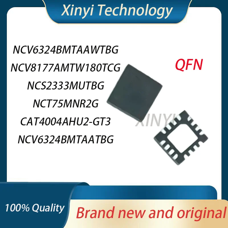 (5 pieces)NCT75MNR2G NCS2333MUTBG CAT4004AHU2-GT3 NCV6324BMTAATBG NCV6324BMTAAWTBG NCV8177AMTW180TCG
(5 pieces)NCT75MNR2G NCS2333MUTBG CAT4004AHU2-GT3 NCV6324BMTAATBG NCV6324BMTAAWTBG NCV8177AMTW180TCG