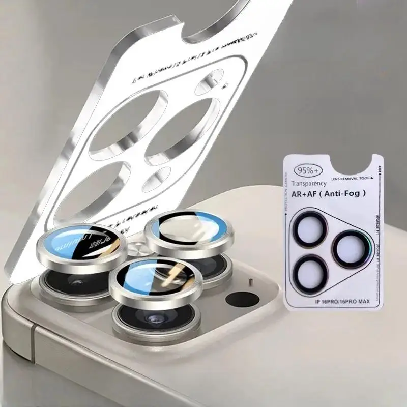 2-3Pcs AR+AF Camera Lens Ring Glass For 17 16 Pro Max 16pro 15plus Lens Screen Protector Tempered Glass For IPhone 16pro Max
2-3Pcs AR+AF Camera Lens Ring Glass For 17 16 Pro Max 16pro 15plus Lens Screen Protector Tempered Glass For IPhone 16pro Max