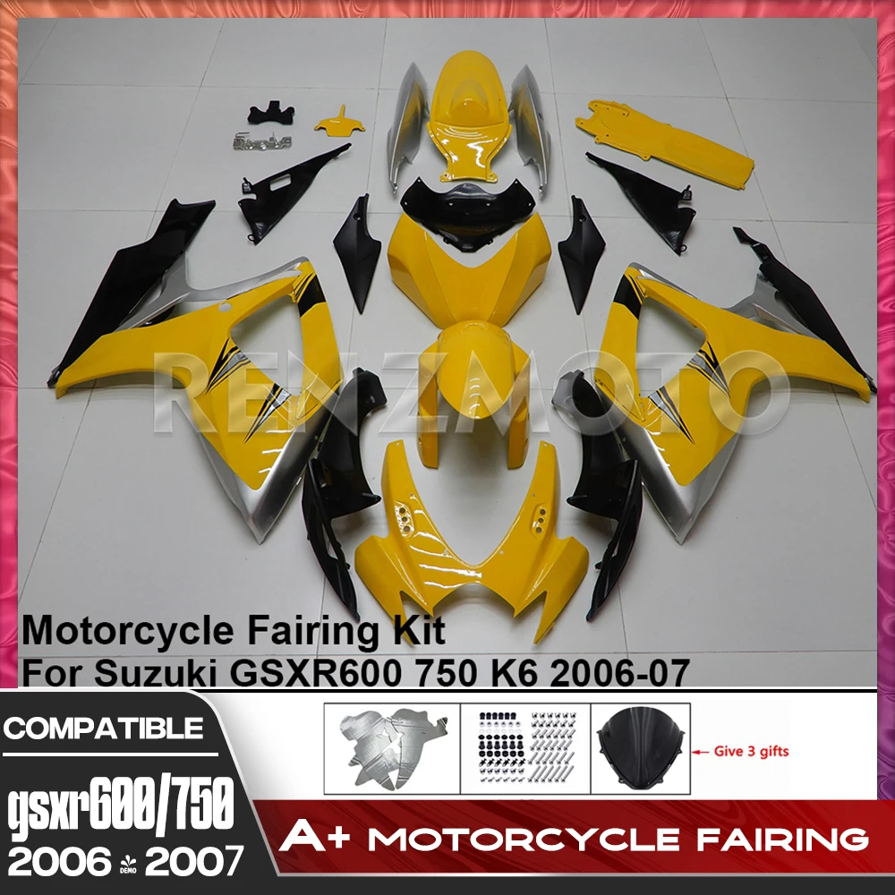 For Suzuki GSX-R600 R750 gsxr600 750 2006-2007 K6 K7 Motorcycle Fairing Set Body Kit Plastic Accessories ABS Injection Bodywork
For Suzuki GSX-R600 R750 gsxr600 750 2006-2007 K6 K7 Motorcycle Fairing Set Body Kit Plastic Accessories ABS Injection Bodywork
