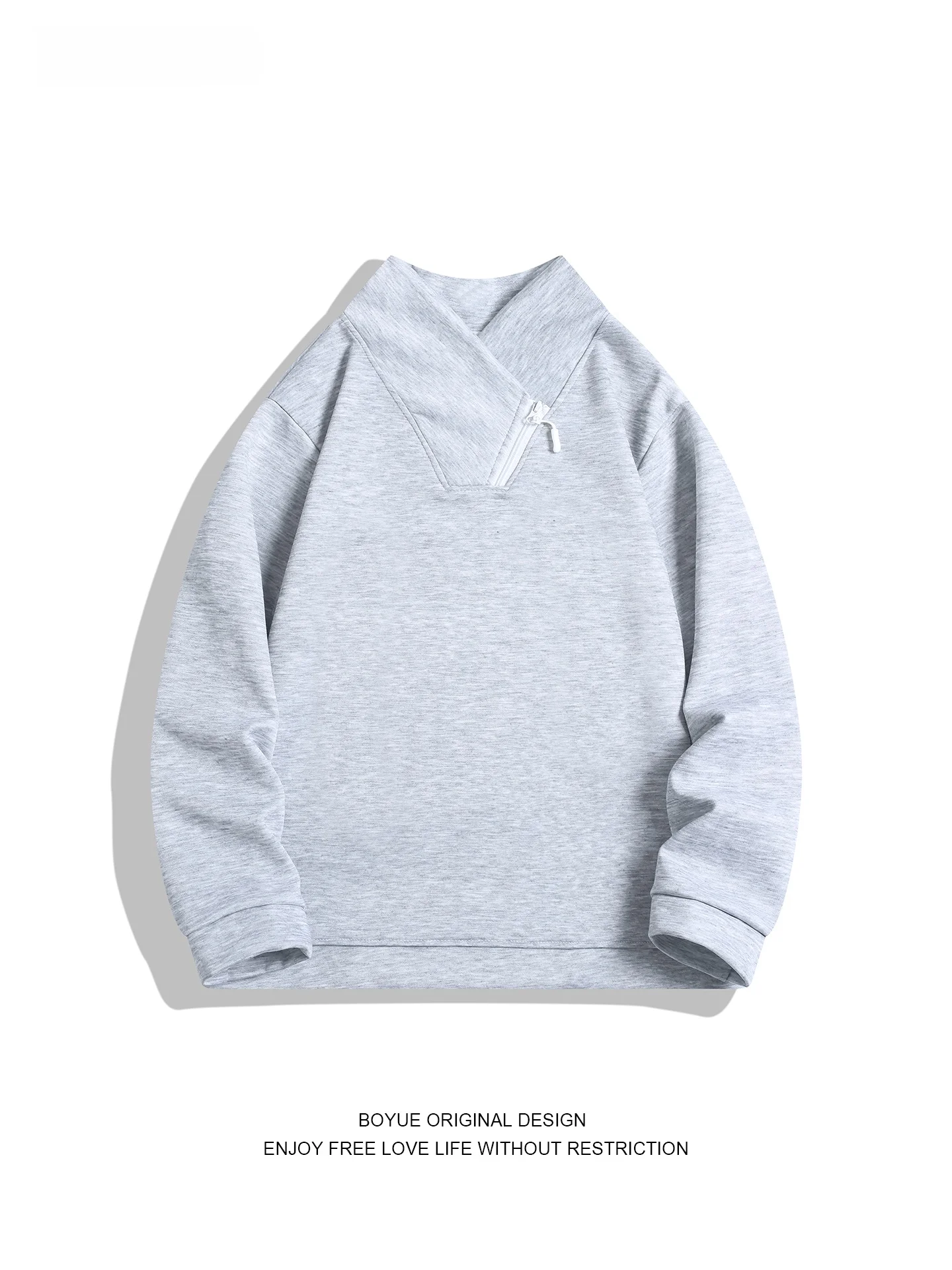 Boyue Pure Color Hoodie with Diagonal Zipper And Stand Collar ex Casual Faionable Inner Wear for Men And Women
Boyue Pure Color Hoodie with Diagonal Zipper And Stand Collar ex Casual Faionable Inner Wear for Men And Women