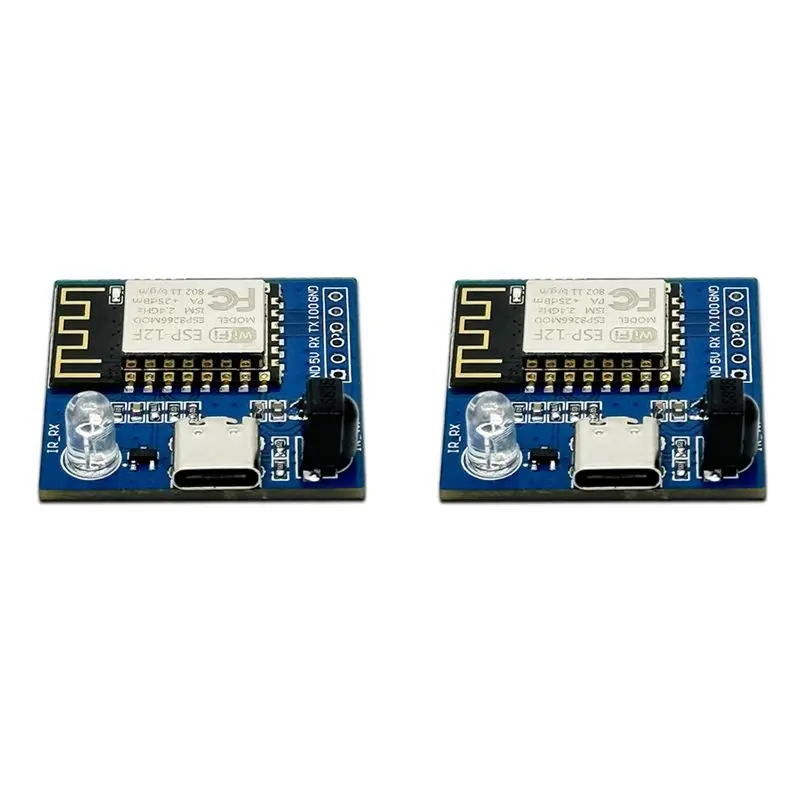 Стильный-2X ESP8266 Инфракрасный передающий и прием для NEC Command Wi-Fi Прозрачный модуль передачи