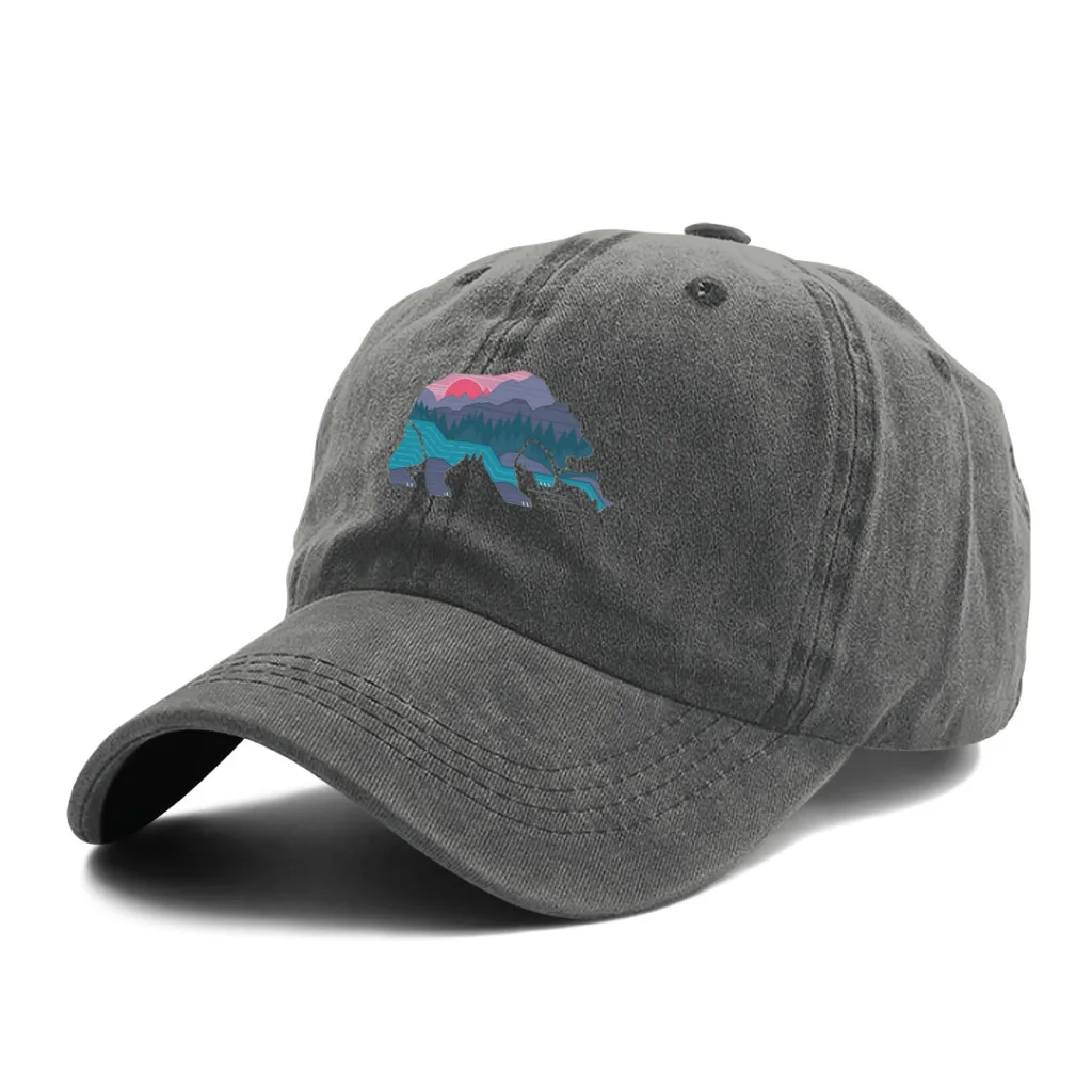 Bear Country Unisex Washed Cotton Cap Mountain Baseball Cap Adjustable Casual Outdoor Streetwear Sports Hat
Bear Country Unisex Washed Cotton Cap Mountain Baseball Cap Adjustable Casual Outdoor Streetwear Sports Hat