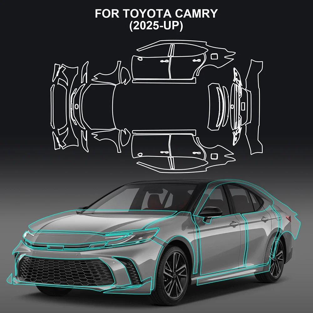 For Toyota Camry 2025 TPU PPF Clear Paint Protection Film Pre Cut Transparent Body Sticker
For Toyota Camry 2025 TPU PPF Clear Paint Protection Film Pre Cut Transparent Body Sticker