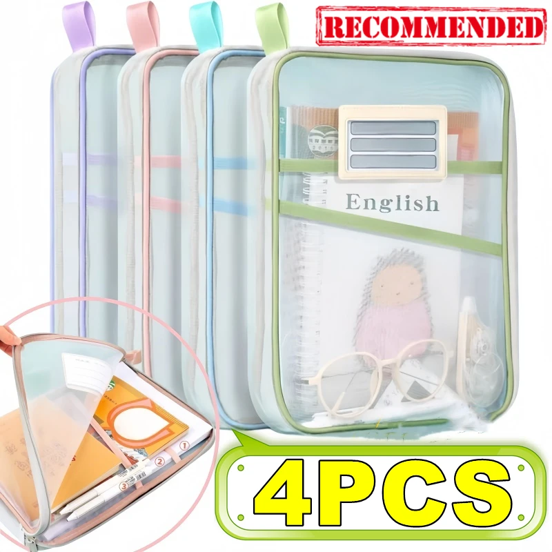4/2/1PC A4 Stationery Storage Bag Double-layer Mesh Zipper Bag Large Capacity Organizer Folders School Office Supplie Stationary
4/2/1PC A4 Stationery Storage Bag Double-layer Mesh Zipper Bag Large Capacity Organizer Folders School Office Supplie Stationary