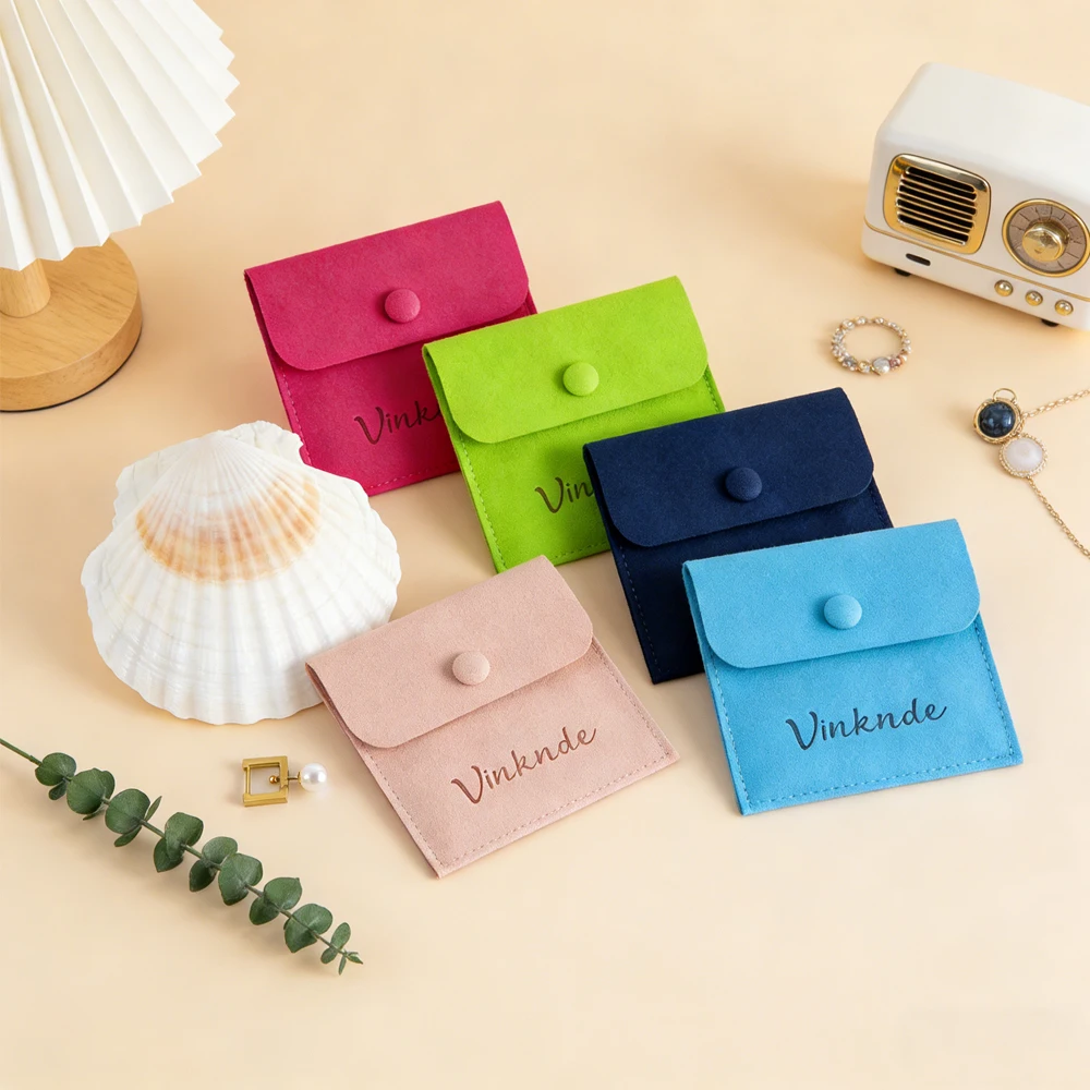 50 шт. настраиваемых мешочков из микрофибры и замши, бархатных конвертов-футляров на кнопке, 5x5 см, для упаковки мини-серьг, ожерелий, браслетов, колец
50 шт. настраиваемых мешочков из микрофибры и замши, бархатных конвертов-футляров на кнопке, 5x5 см, для упаковки мини-серьг, ожерелий, браслетов, колец