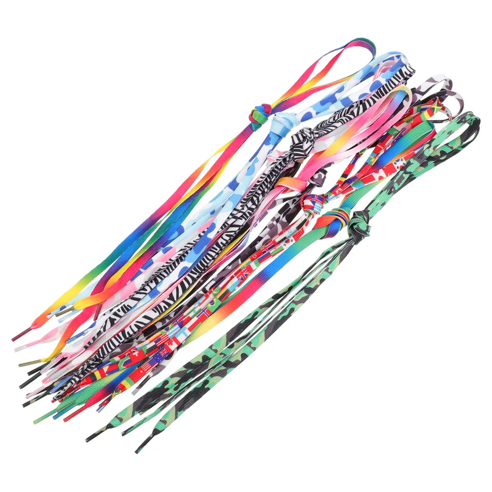 Colored Shoelaces 10 Pairs Flat Printing Stylish Sports Shoes Nylon Decorative Gradient Fashionable Laces Sneakers Accessories
Colored Shoelaces 10 Pairs Flat Printing Stylish Sports Shoes Nylon Decorative Gradient Fashionable Laces Sneakers Accessories