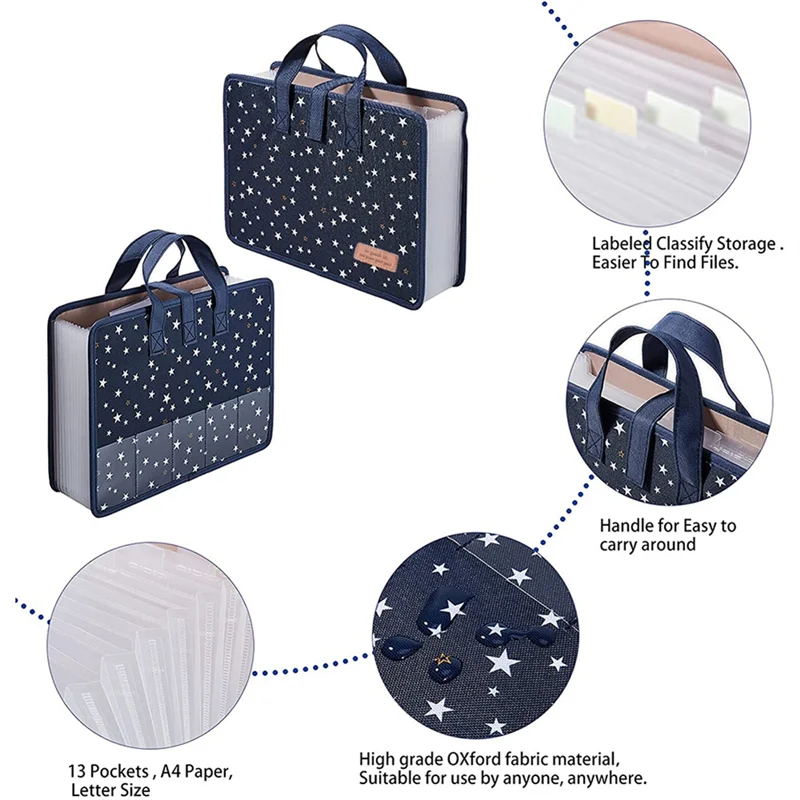 AT82-13 Pockets File Folders/Expandable Filing Folders With Handle A4 Size Expanding File Folder Document Organizer
AT82-13 Pockets File Folders/Expandable Filing Folders With Handle A4 Size Expanding File Folder Document Organizer