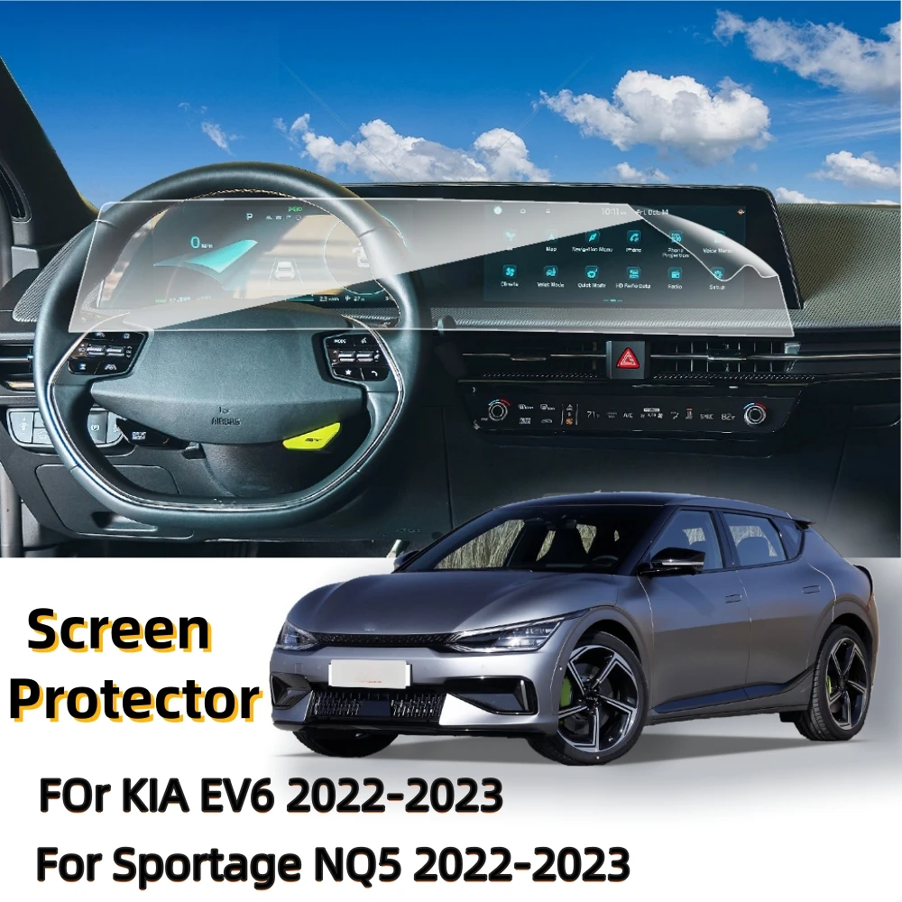 2PCS For Kia EV6 /Sportage NQ5 Screen Protector HD Touch Screen ,Navigation and Dashbord Display Screen console film Protector
2PCS For Kia EV6 /Sportage NQ5 Screen Protector HD Touch Screen ,Navigation and Dashbord Display Screen console film Protector