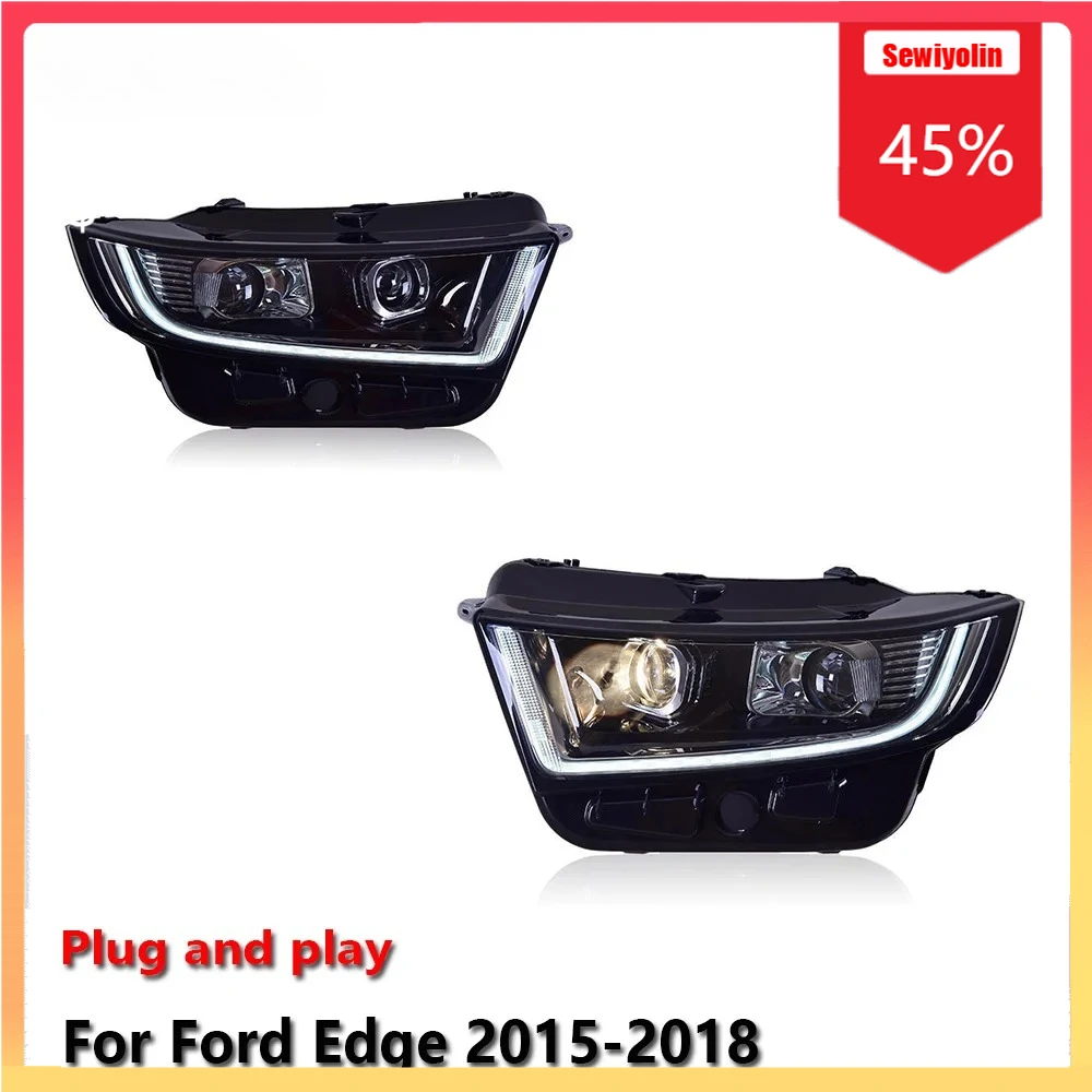 Автомобильные светодиодные фары, автомобильные детали для Ford Edge 2015-2018, противотуманные DRL, стоп-сигнал, указатель поворота, Plug and Play
Автомобильные светодиодные фары, автомобильные детали для Ford Edge 2015-2018, противотуманные DRL, стоп-сигнал, указатель поворота, Plug and Play