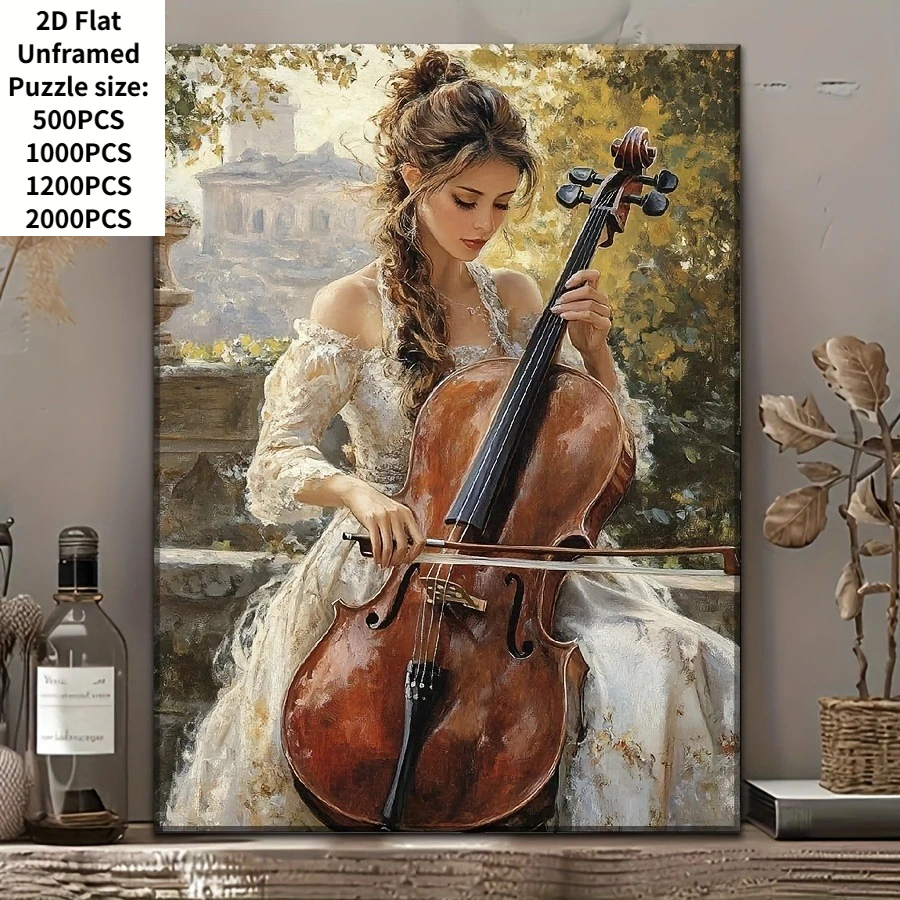 500/1000 Pieces Jigsaw Puzzle Elegant woman playing the cello Jigsaw Puzzle Educational Toy for Kids Children 's Games Gift
500/1000 Pieces Jigsaw Puzzle Elegant woman playing the cello Jigsaw Puzzle Educational Toy for Kids Children 's Games Gift