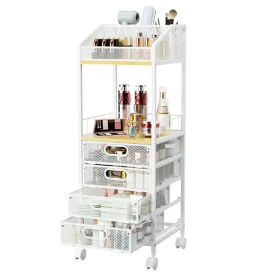 Storage Cart - Floor Skincare Make Up Storage with 4 Drawers Rolling Makeup Cart Vanity Organizer Cosmetics Display Cases Holde
Storage Cart - Floor Skincare Make Up Storage with 4 Drawers Rolling Makeup Cart Vanity Organizer Cosmetics Display Cases Holde