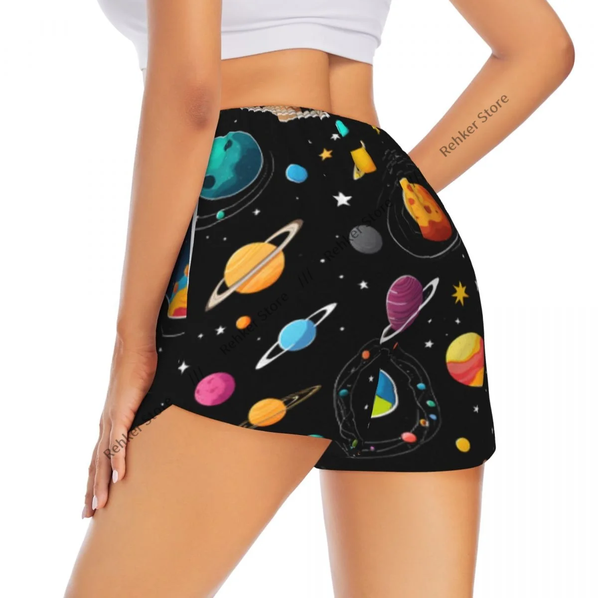 Colored Deep Space Planets Galaxies Women's Double Layered Quick-Dry Athletic Shorts for Outdoor Leisure Fitness Workout Sport
Colored Deep Space Planets Galaxies Women's Double Layered Quick-Dry Athletic Shorts for Outdoor Leisure Fitness Workout Sport