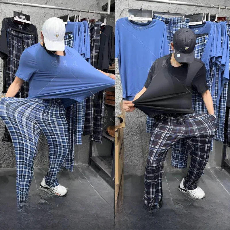Soft Skin-Friendly Men's Home Clothes Set 2-Piece Comfortable Breathable Washed Short-Sleeve round Neck Casual Summer Pajamas
Soft Skin-Friendly Men's Home Clothes Set 2-Piece Comfortable Breathable Washed Short-Sleeve round Neck Casual Summer Pajamas