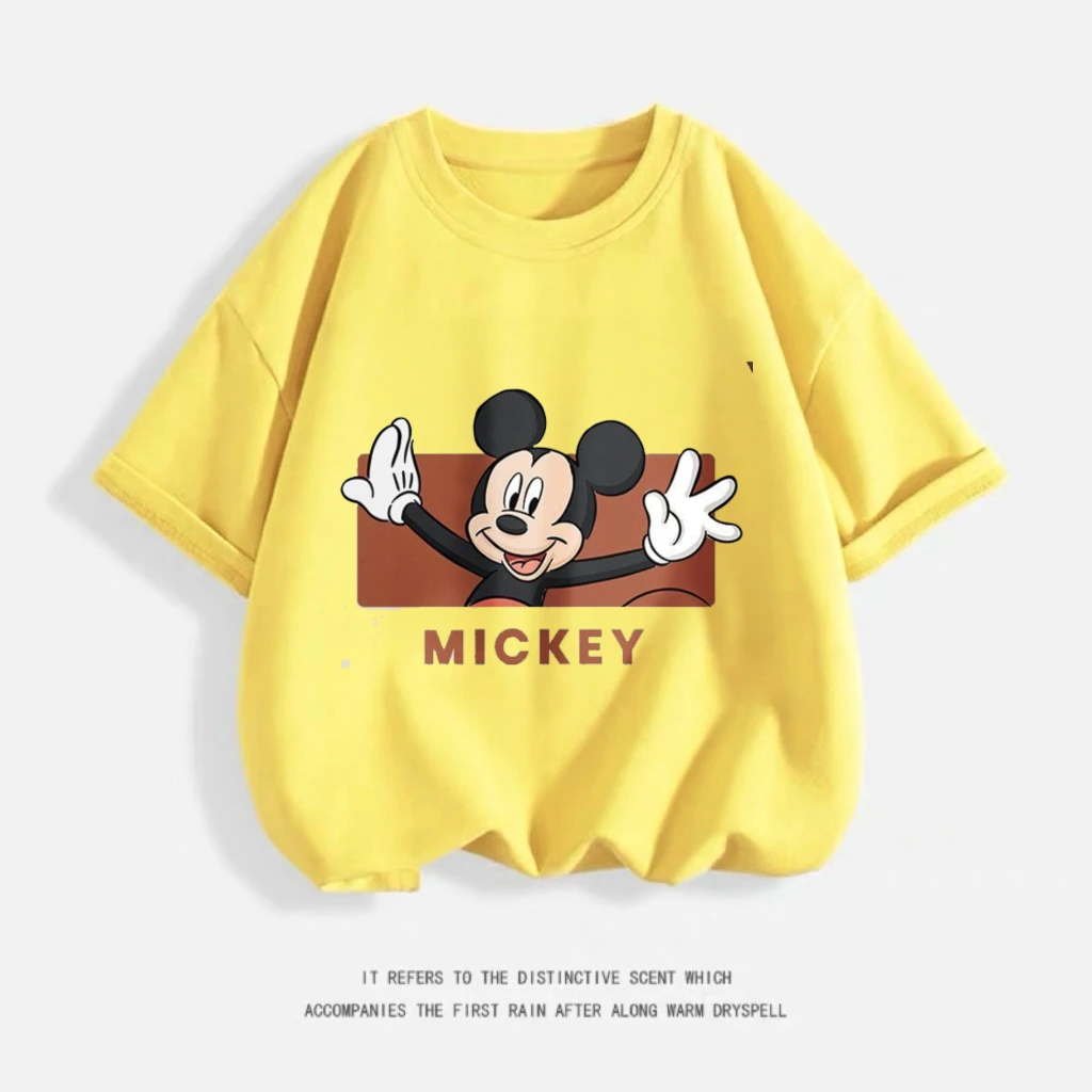 Летняя одежда, топы с короткими рукавами, детская футболка с изображением Диснея, милые футболки для девочек и мальчиков, базовая рубашка с принтом, пуловеры с круглым вырезом из чистого хлопка
Летняя одежда, топы с короткими рукавами, детская футболка с изображением Диснея, милые футболки для девочек и мальчиков, базовая рубашка с принтом, пуловеры с круглым вырезом из чистого хлопка