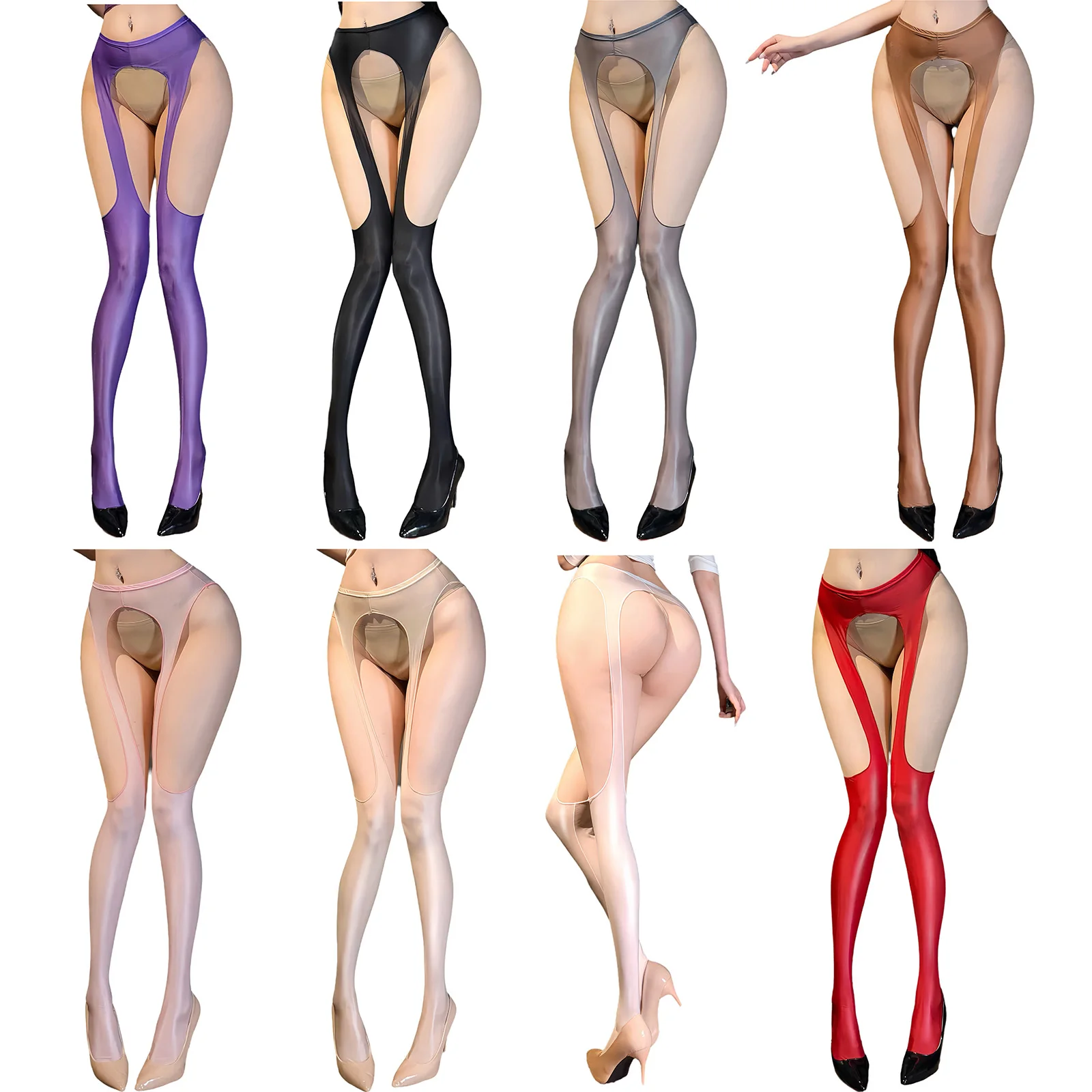Womens Sexy See Through Suspender Stockings Tights Glossy Oil Shiny Stretchy Hollow Out Pantyhose Nightclub Pole Dance Accessory
Womens Sexy See Through Suspender Stockings Tights Glossy Oil Shiny Stretchy Hollow Out Pantyhose Nightclub Pole Dance Accessory