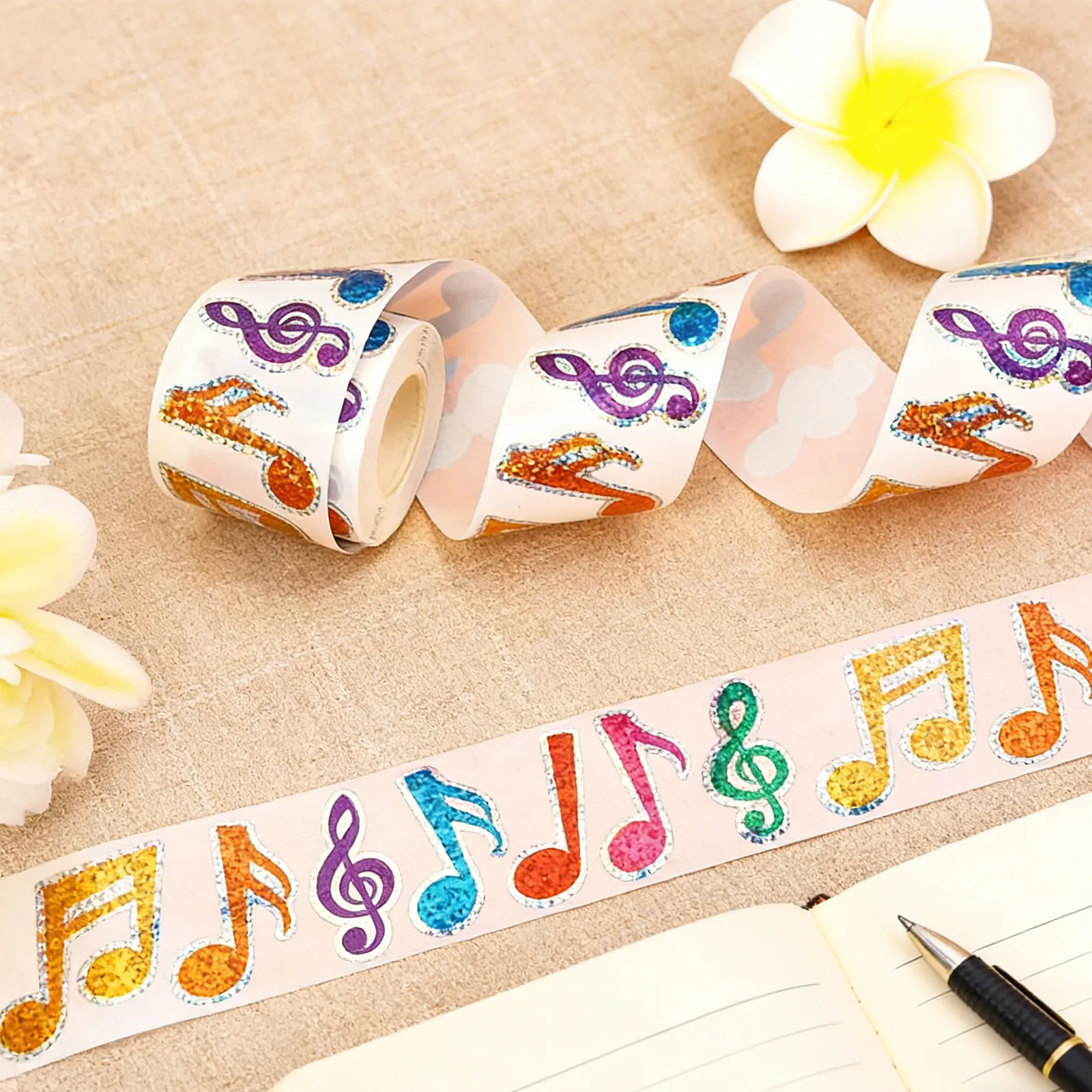 500Pcs Waterproof Music Notes Stickers Colorful Vibrant Sticky Labels Roll for Music Class Concert Scrapbook Decorations
500Pcs Waterproof Music Notes Stickers Colorful Vibrant Sticky Labels Roll for Music Class Concert Scrapbook Decorations