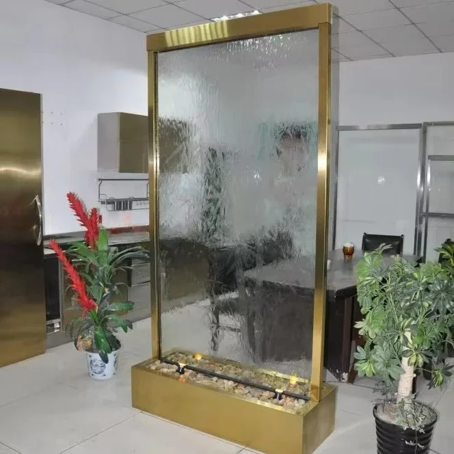 H72" Floor-standing Indoor Waterfall Fountain with Metallic Frames and Glass Panel for Home and Garden Indoor and Outdoor
H72" Floor-standing Indoor Waterfall Fountain with Metallic Frames and Glass Panel for Home and Garden Indoor and Outdoor