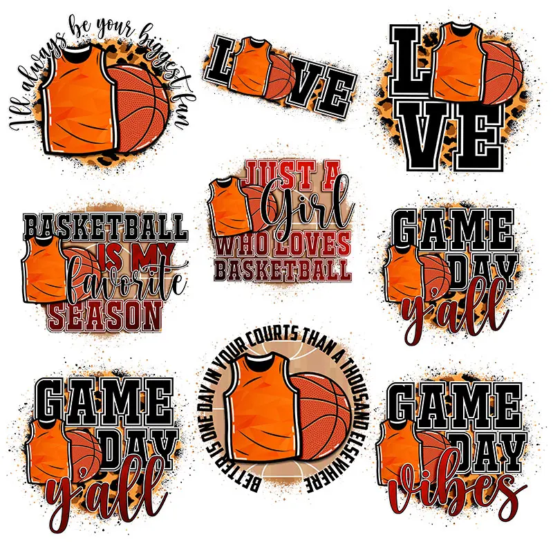 Basketball jersey patterns Heat-sensitive patches Thermal transfer printing Patches for Clothing DIY T-shirt Iron-on Transfers
Basketball jersey patterns Heat-sensitive patches Thermal transfer printing Patches for Clothing DIY T-shirt Iron-on Transfers