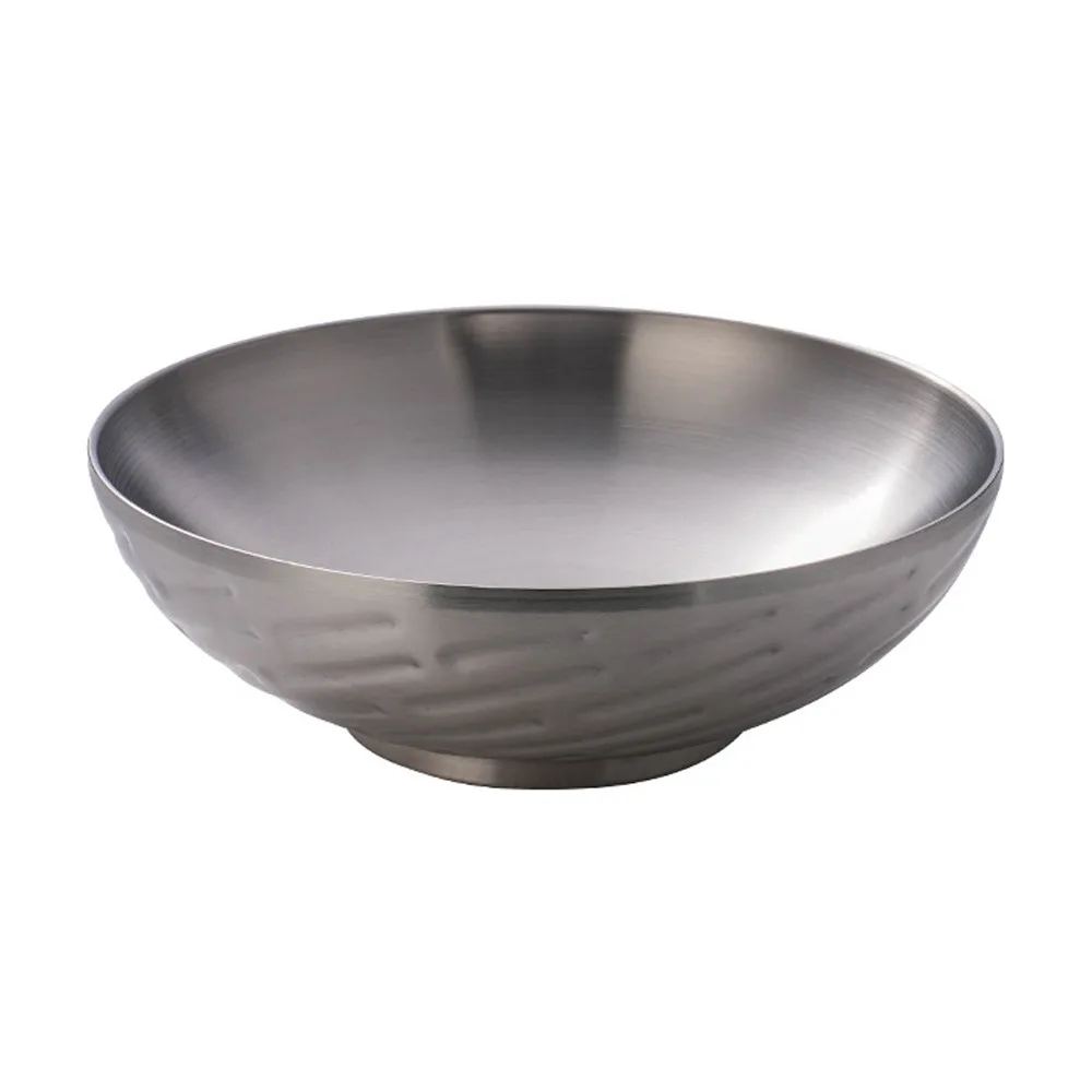 Thickened Stainless Steel Bowl High Footed Heat-insulating Korean Ramen Bowl Drop Resistant Double Layer Salad Bowl
Thickened Stainless Steel Bowl High Footed Heat-insulating Korean Ramen Bowl Drop Resistant Double Layer Salad Bowl