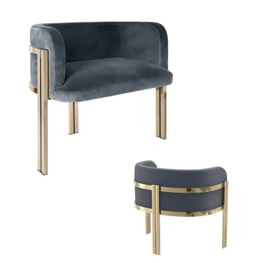 z Luxury Gold Stainless Steel Accent Chair Velvet Upholster Armrest Lounge Chair for Home Hotel
z Luxury Gold Stainless Steel Accent Chair Velvet Upholster Armrest Lounge Chair for Home Hotel