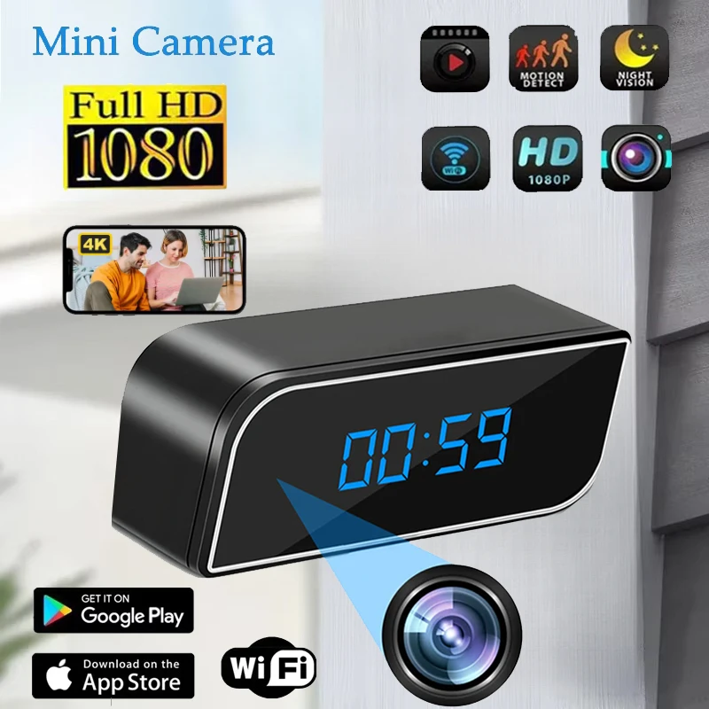 2025 Mini Alarm Clock with High Definition 4K, WiFi Module, Night Vision Video, Supporting Remote Viewing for Home Protection
2025 Mini Alarm Clock with High Definition 4K, WiFi Module, Night Vision Video, Supporting Remote Viewing for Home Protection