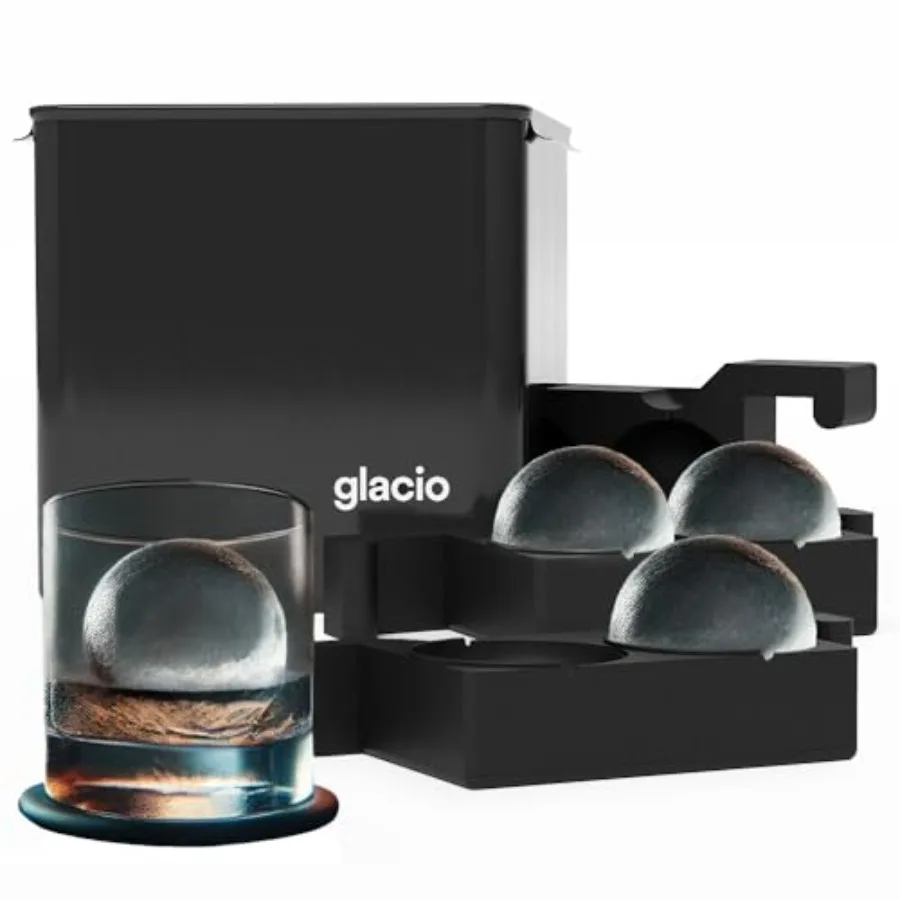 Clear Ice Maker Set Crystal Clear Ice Ball and Cube Molds for Whiskey and Cocktails Dilution-Free Directional Freezing Design E
Clear Ice Maker Set Crystal Clear Ice Ball and Cube Molds for Whiskey and Cocktails Dilution-Free Directional Freezing Design E