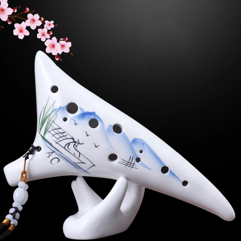 Ocarina 12 Hole Alto C Carpeted shape Musical Instrument
Ocarina 12 Hole Alto C Carpeted shape Musical Instrument