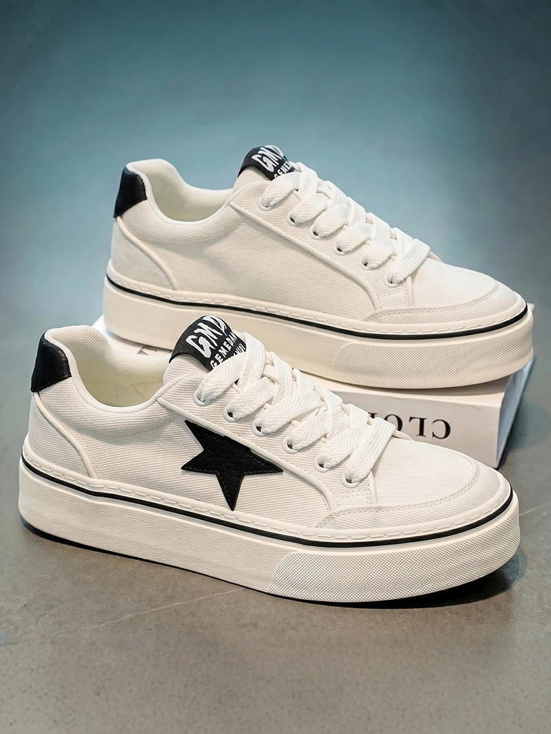 Comfortable Low-Top Men's Canvas Shoes Breathable Soft Bottom Versatile Casual Star Pattern Rubber Outsole round Toe
Comfortable Low-Top Men's Canvas Shoes Breathable Soft Bottom Versatile Casual Star Pattern Rubber Outsole round Toe
