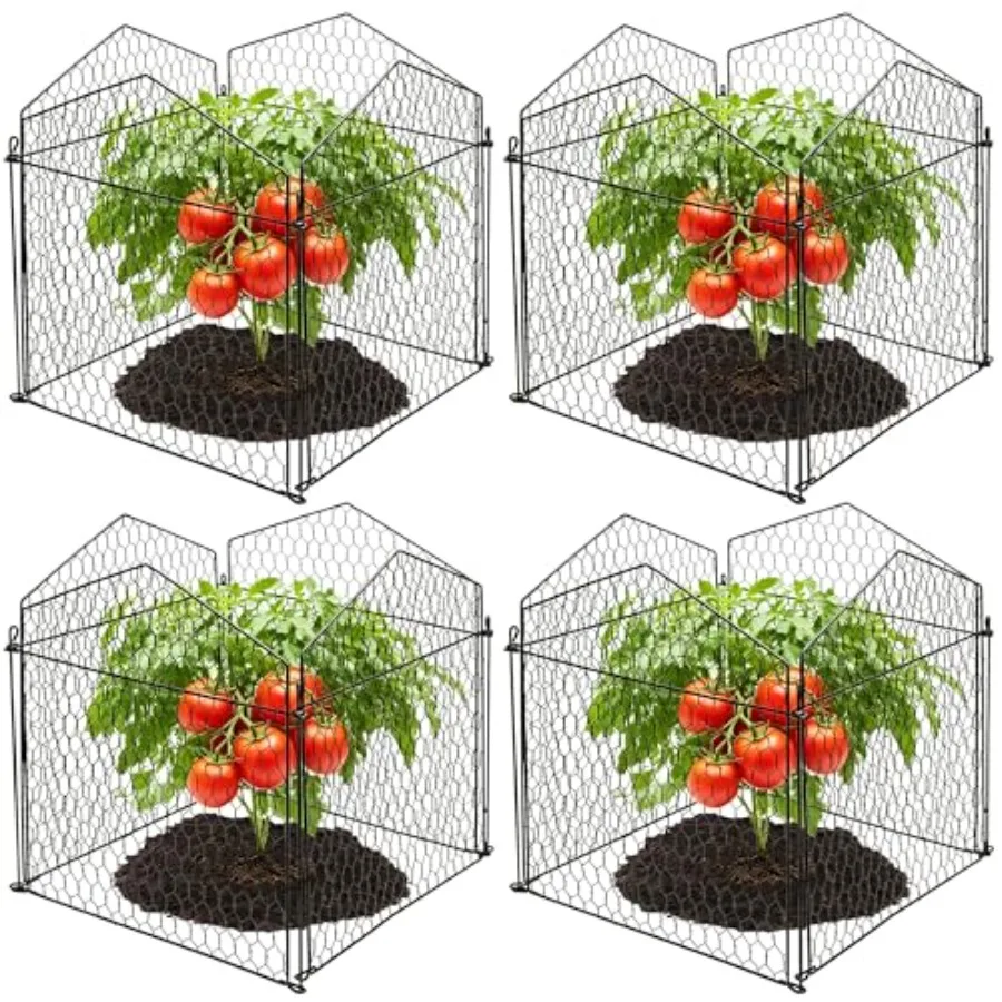 Garden plant protection cloche galvanized steel chicken wire silver 4-pack for animal deterrent and plant safety
Garden plant protection cloche galvanized steel chicken wire silver 4-pack for animal deterrent and plant safety