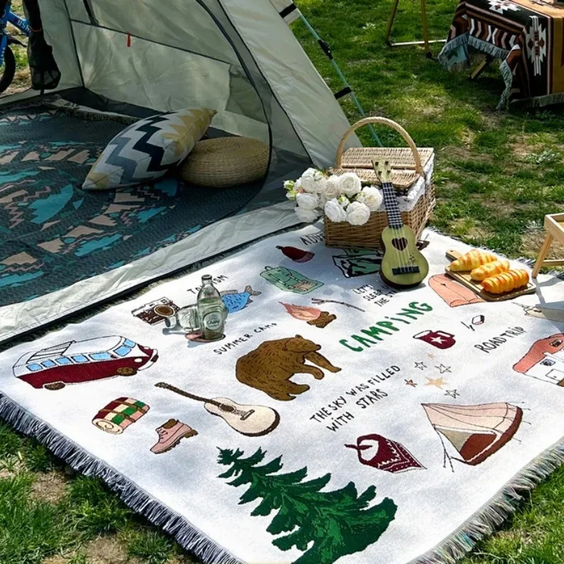 Camping Blanket Moisture-proof Picnic Mat Jacquard Tapestry Ins Wind Sofa Towel Wire Multifunctional Sofa
Camping Blanket Moisture-proof Picnic Mat Jacquard Tapestry Ins Wind Sofa Towel Wire Multifunctional Sofa