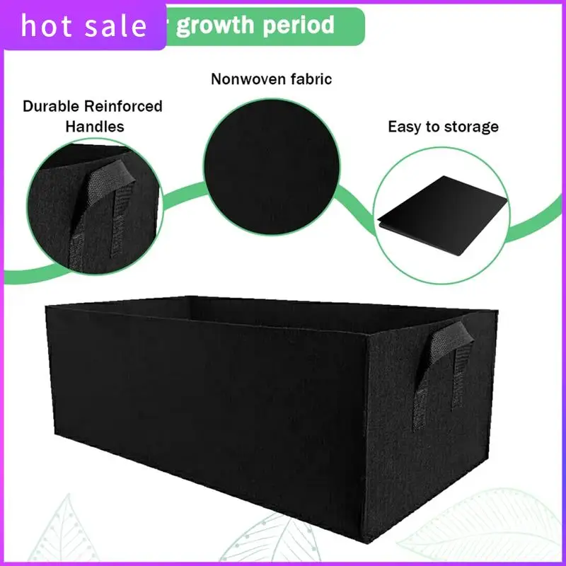 LICG-4PCS Fabric Plant Pot Grow Bags Vegetable Tomato Strawberry Growing Planter Rectangle Garden Potato Planting Pots
LICG-4PCS Fabric Plant Pot Grow Bags Vegetable Tomato Strawberry Growing Planter Rectangle Garden Potato Planting Pots