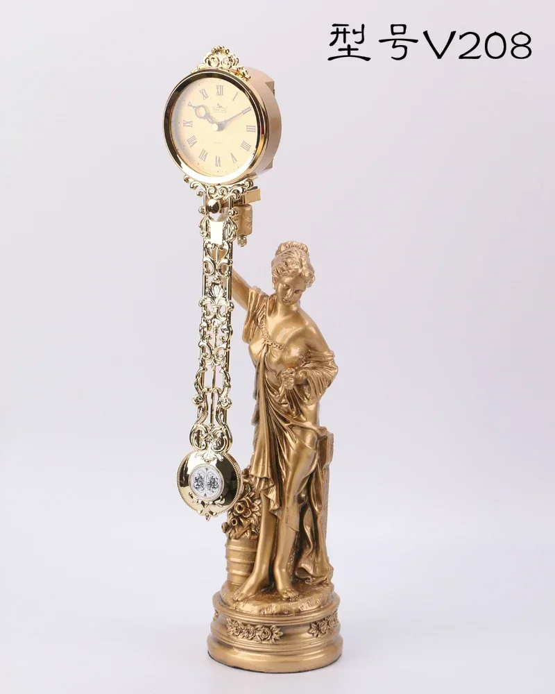 Muse European retro clock living room silent craft decoration creative TV cabinet ornament
Muse European retro clock living room silent craft decoration creative TV cabinet ornament