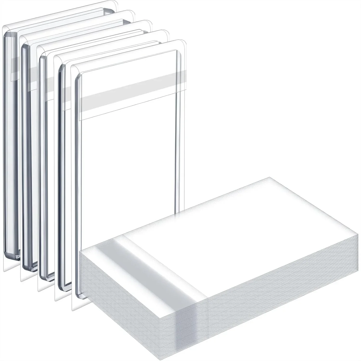 300 Pcs Resealable Team Bags for Trading Cards 35-130pt with Self-Seal Adhesive, Fit Card Sleeves Sports Slabs Protection
300 Pcs Resealable Team Bags for Trading Cards 35-130pt with Self-Seal Adhesive, Fit Card Sleeves Sports Slabs Protection