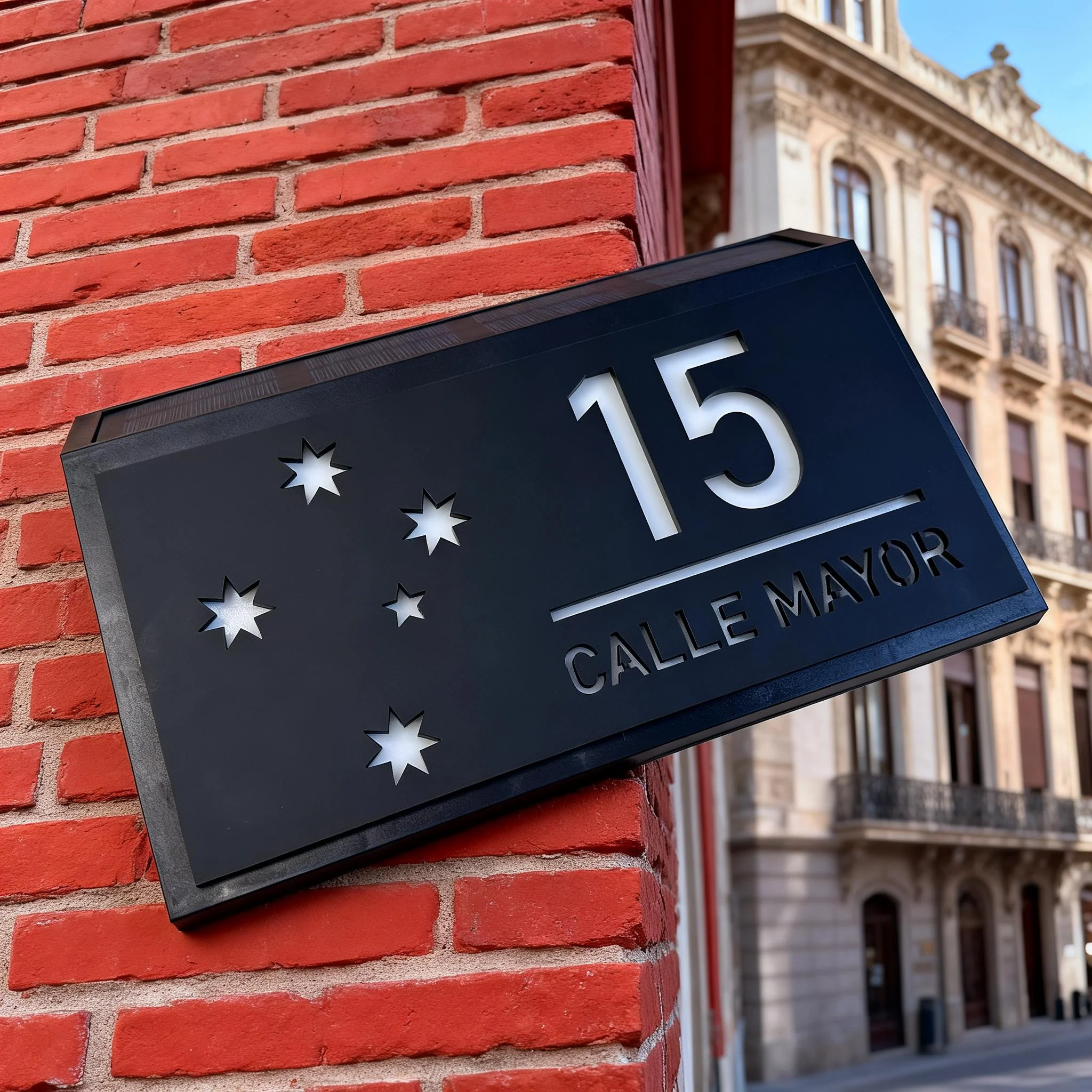 Personalized Solar LED House Number Sign with Southern Cross Design, Custom Address Plaque, Waterproof Outdoor Plate Wall Decor
Personalized Solar LED House Number Sign with Southern Cross Design, Custom Address Plaque, Waterproof Outdoor Plate Wall Decor