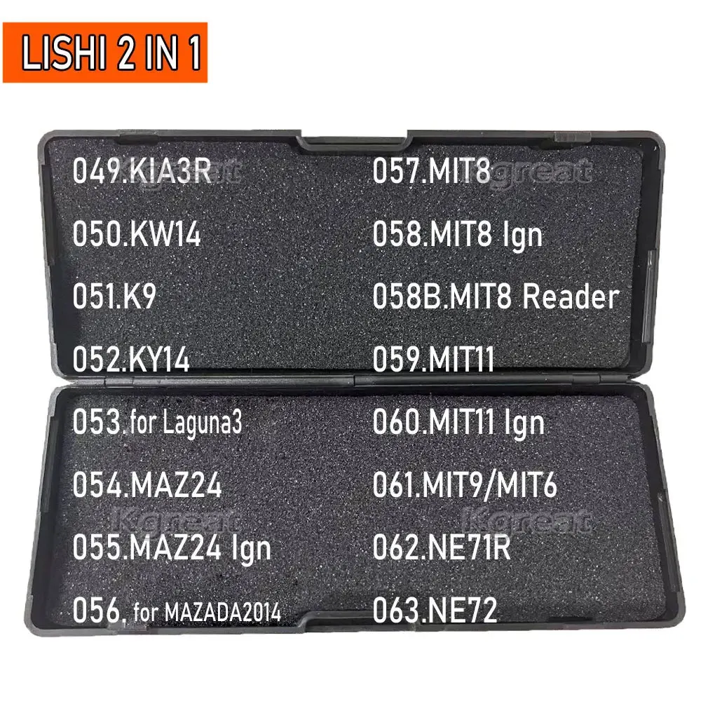 049-067 Lishi 2 в 1 KIA3R KW14 K9 KY14 MAZ24 для Laguna3 MAZDA2014 MIT8 MIT11 MIT9 NE71R NE72 NE78 NE66 NE38 NSN14 слесарный инструмент
049-067 Lishi 2 в 1 KIA3R KW14 K9 KY14 MAZ24 для Laguna3 MAZDA2014 MIT8 MIT11 MIT9 NE71R NE72 NE78 NE66 NE38 NSN14 слесарный инструмент