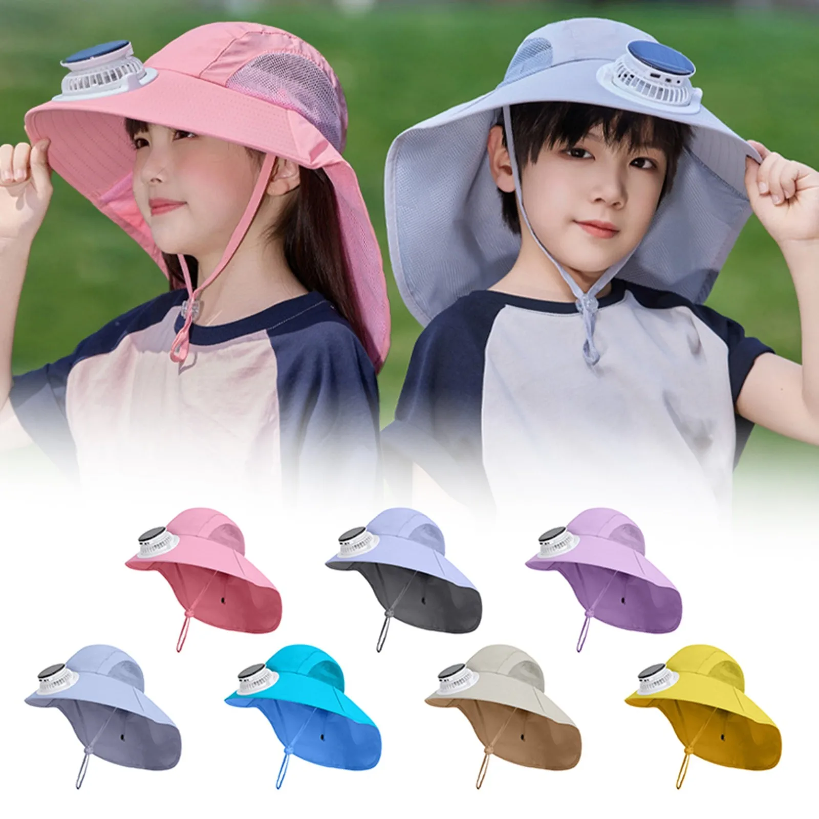 Kids Solar Fan Hat SunHat Visors Outdoor Sport Cap Summer Breathable Sunscreen Hat For Children Boys Girls Camping Hiking Travel
Kids Solar Fan Hat SunHat Visors Outdoor Sport Cap Summer Breathable Sunscreen Hat For Children Boys Girls Camping Hiking Travel